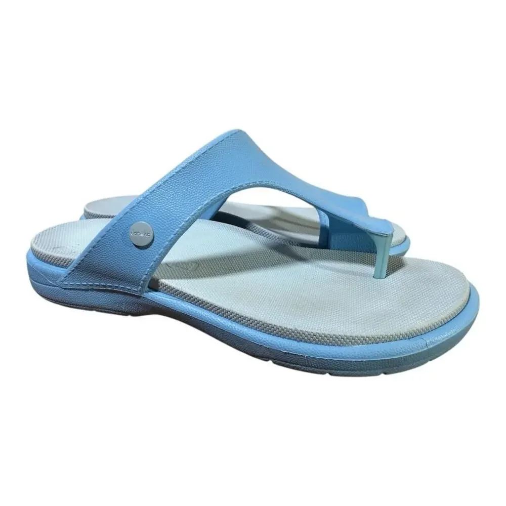 Dansko Krystal Blue Toe Loop Sandal Women size 39 US 9 - Picture 1 of 6